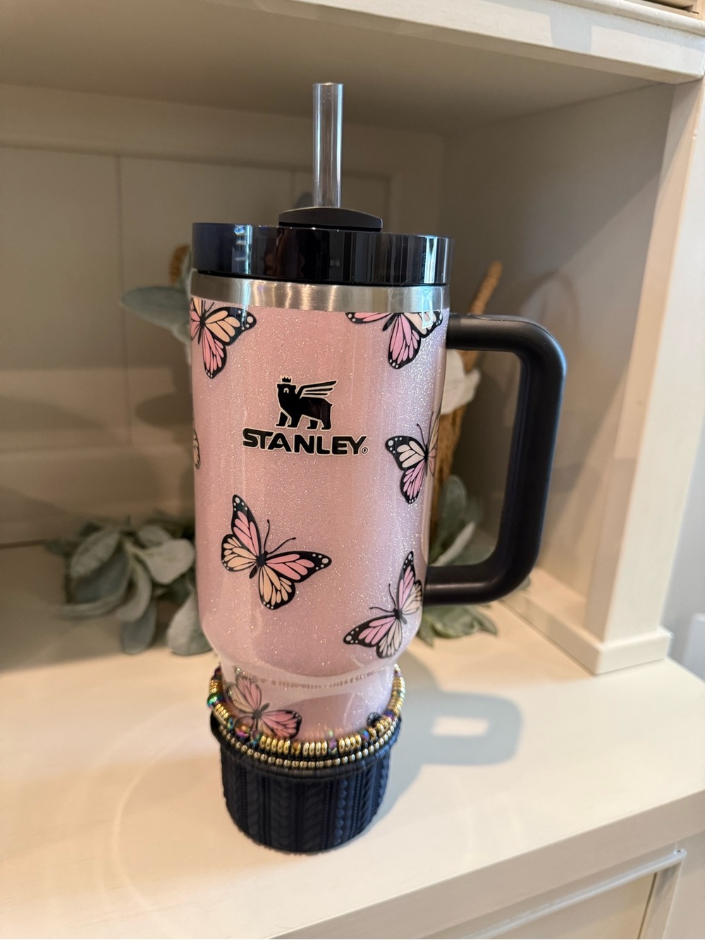 40 oz Custom Stanley Tumbler with accessories.